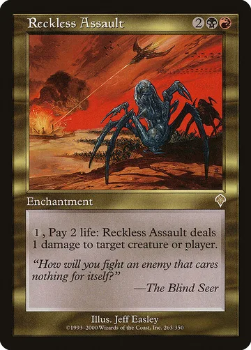 Reckless Assault 263, carta de Magic: The Gathering de Invasion