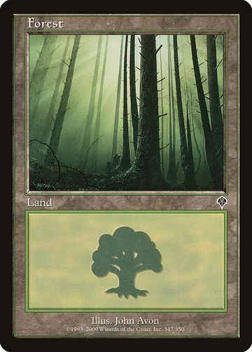 Forest 347, carta de Magic: The Gathering de Invasion