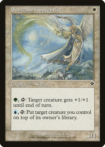 Sunscape Apprentice 41, carta de Magic: The Gathering de Invasion