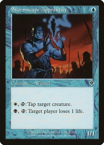 Stormscape Apprentice 75, carta de Magic: The Gathering de Invasion