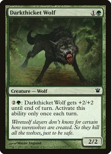 Darkthicket Wolf 175, carta de Magic: The Gathering de Innistrad