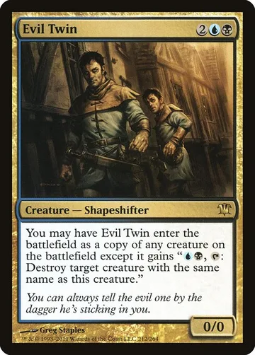 Evil Twin 212, carta de Magic: The Gathering de Innistrad