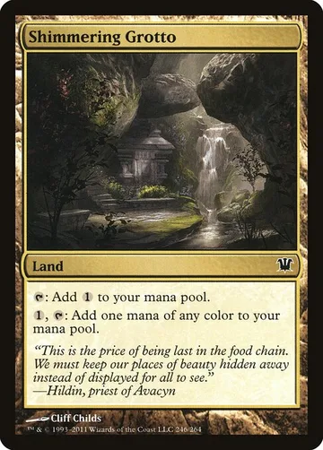 Shimmering Grotto 246, carta de Magic: The Gathering de Innistrad
