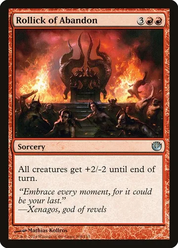 Rollick of Abandon 108, carta de Magic: The Gathering de Journey into Nyx