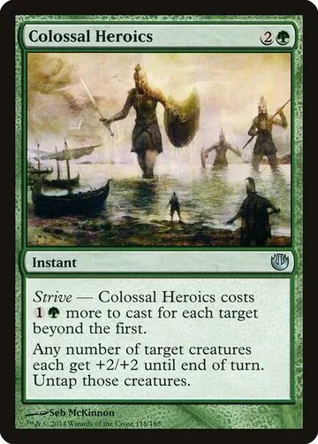 Colossal Heroics 118, carta de Magic: The Gathering de Journey into Nyx