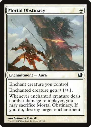 Mortal Obstinacy 17, carta de Magic: The Gathering de Journey into Nyx