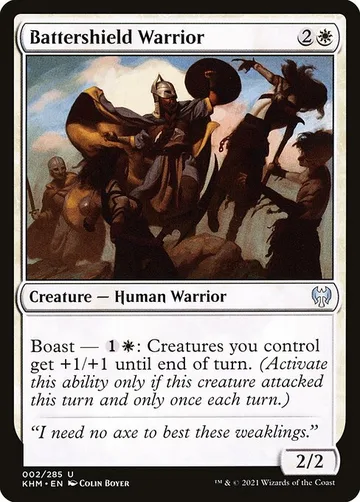 Battershield Warrior 2, carta de Magic: The Gathering de Kaldheim