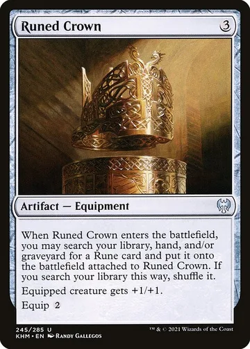 Runed Crown 245, carta de Magic: The Gathering de Kaldheim