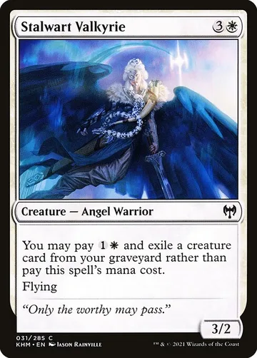 Stalwart Valkyrie 31, carta de Magic: The Gathering de Kaldheim