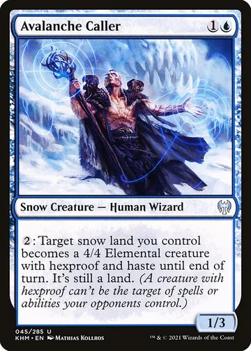 Avalanche Caller 45, carta de Magic: The Gathering de Kaldheim