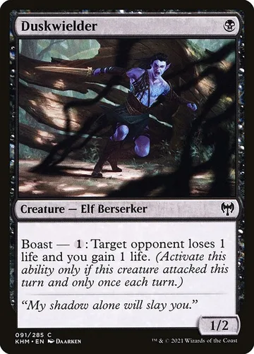 Duskwielder 91, carta de Magic: The Gathering de Kaldheim