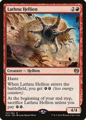 Lathnu Hellion 121, carta de Magic: The Gathering de Kaladesh