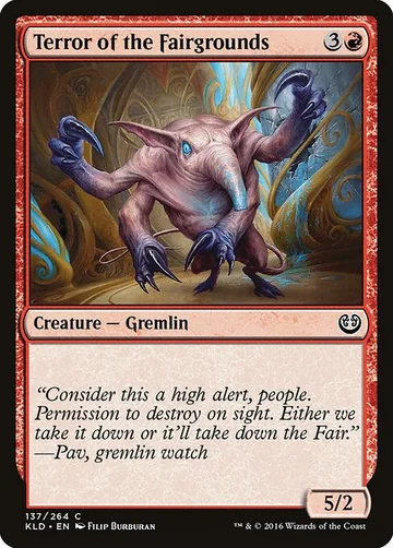 Terror of the Fairgrounds 137, carta de Magic: The Gathering de Kaladesh