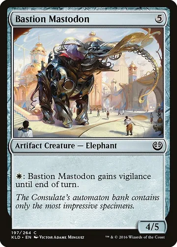 Bastion Mastodon 197, carta de Magic: The Gathering de Kaladesh