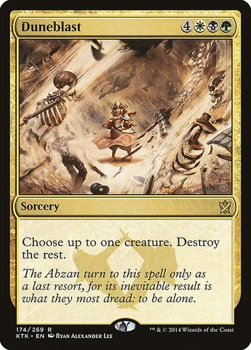 Duneblast 174, carta de Magic: The Gathering de Khans of Tarkir