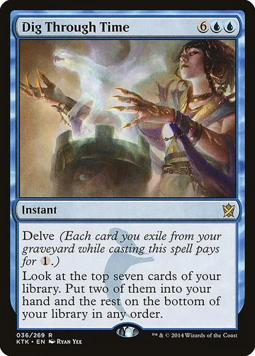 Dig Through Time 36, carta de Magic: The Gathering de Khans of Tarkir