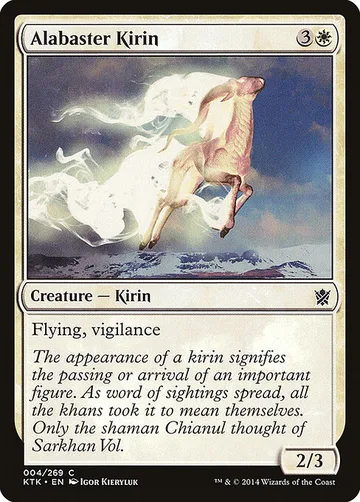 Alabaster Kirin 4, carta de Magic: The Gathering de Khans of Tarkir