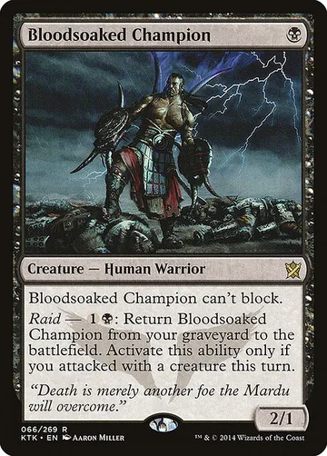 Bloodsoaked Champion 66, carta de Magic: The Gathering de Khans of Tarkir