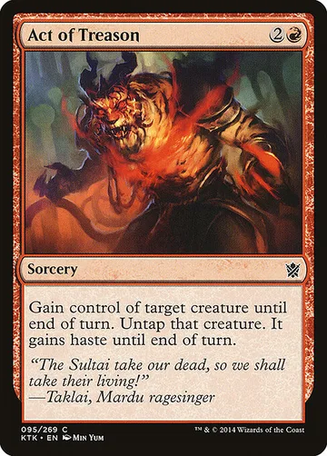 Act of Treason 95, carta de Magic: The Gathering de Khans of Tarkir