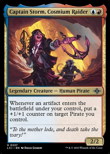 Captain Storm, Cosmium Raider 227, carta de Magic: The Gathering de The Lost Caverns of Ixalan