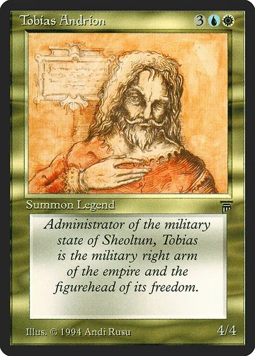 Tobias Andrion 264, carta de Magic: The Gathering de Legends