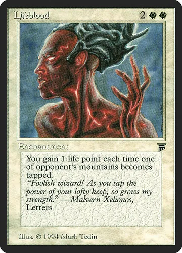 Lifeblood 27, carta de Magic: The Gathering de Legends