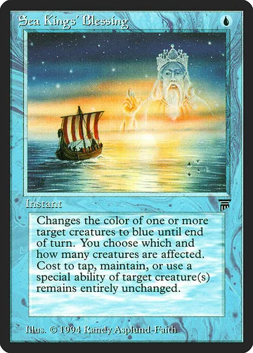 Sea Kings' Blessing 75, carta de Magic: The Gathering de Legends