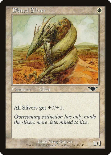 Plated Sliver 19, carta de Magic: The Gathering de Legions