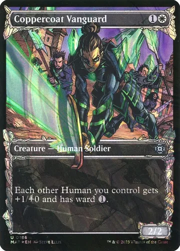 Coppercoat Vanguard 186, carta de Magic: The Gathering de March of the Machine: The Aftermath