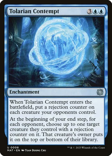 Tolarian Contempt 8, carta de Magic: The Gathering de March of the Machine: The Aftermath