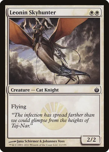 Leonin Skyhunter 11, carta de Magic: The Gathering de Mirrodin Besieged
