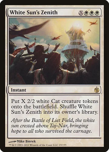 White Sun's Zenith 19, carta de Magic: The Gathering de Mirrodin Besieged