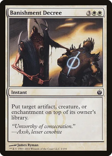 Banishment Decree 3, carta de Magic: The Gathering de Mirrodin Besieged