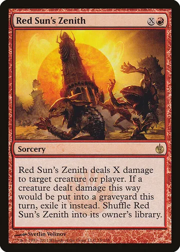 Red Sun's Zenith 74, carta de Magic: The Gathering de Mirrodin Besieged