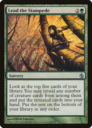 Lead the Stampede 82, carta de Magic: The Gathering de Mirrodin Besieged