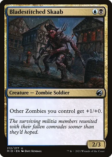 Bladestitched Skaab 212, carta de Magic: The Gathering de Innistrad: Midnight Hunt