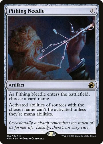 Pithing Needle 257, carta de Magic: The Gathering de Innistrad: Midnight Hunt