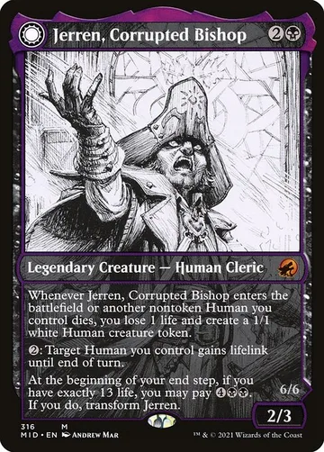 Jerren, Corrupted Bishop // Ormendahl, the Corrupter 316