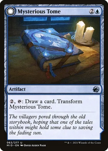 Mysterious Tome // Chilling Chronicle 63, carta de Magic: The Gathering de Innistrad: Midnight Hunt