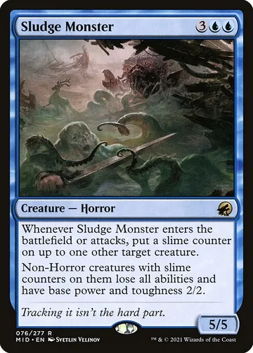 Sludge Monster 76, carta de Magic: The Gathering de Innistrad: Midnight Hunt