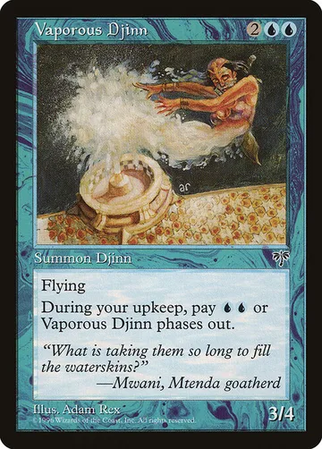 Vaporous Djinn 101, carta de Magic: The Gathering de Mirage
