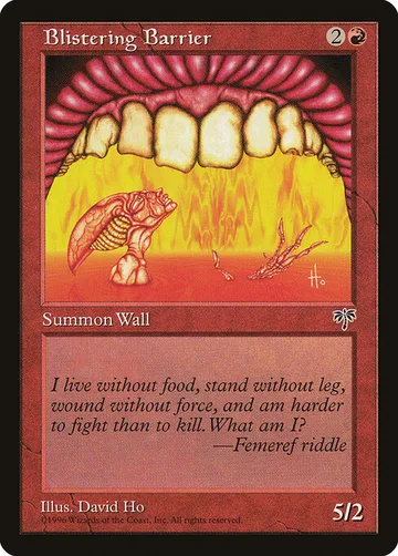 Blistering Barrier 159, carta de Magic: The Gathering de Mirage