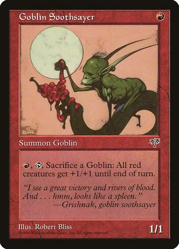 Goblin Soothsayer 179, carta de Magic: The Gathering de Mirage