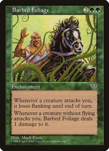 Barbed Foliage 207, carta de Magic: The Gathering de Mirage
