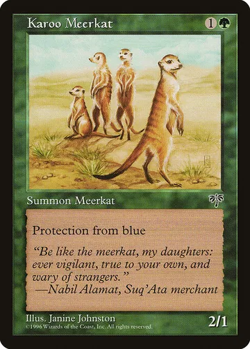 Karoo Meerkat 225, carta de Magic: The Gathering de Mirage