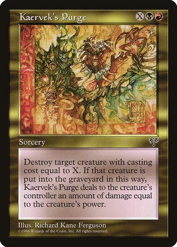 Kaervek's Purge 270, carta de Magic: The Gathering de Mirage