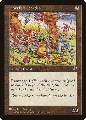 Horrible Hordes 304, carta de Magic: The Gathering de Mirage
