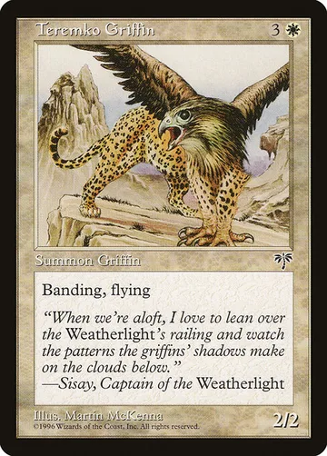Teremko Griffin 43, carta de Magic: The Gathering de Mirage