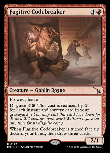 Fugitive Codebreaker 127, carta de Magic: The Gathering de Murders at Karlov Manor