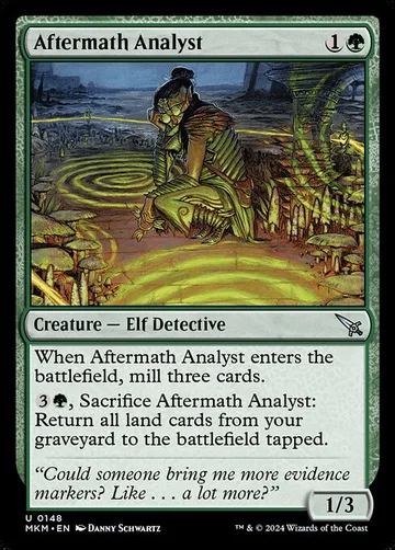 Aftermath Analyst 148, carta de Magic: The Gathering de Murders at Karlov Manor